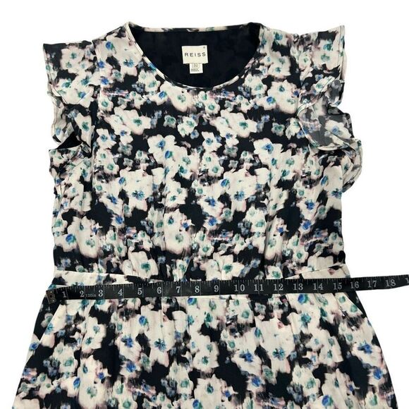 Reiss Dress Size 8 Floral Daisy Print Medium Multicolor - Picture 10 of 14